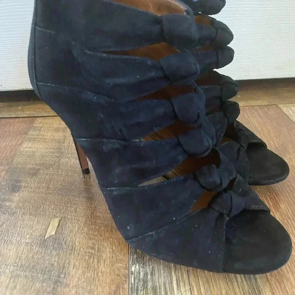 Aquazzura Nasiba Open Toe Stiletto Booties - Picture 6 of 9